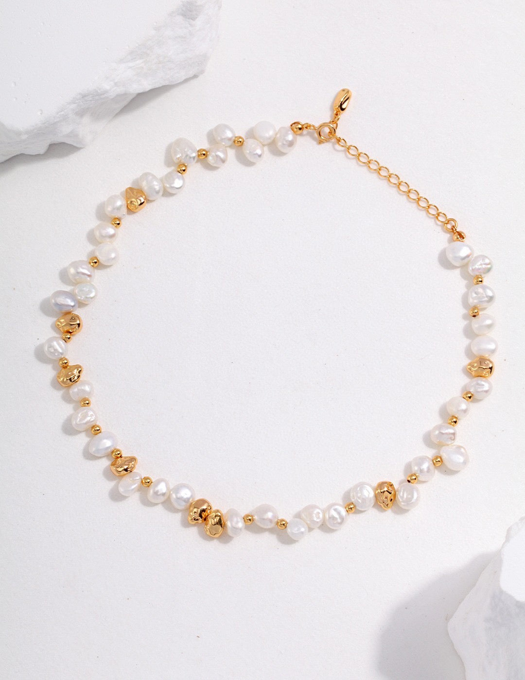 Baroque Pearl Natural Pearl Sterling Silver Jewelry_Ros'Choice Jewelry