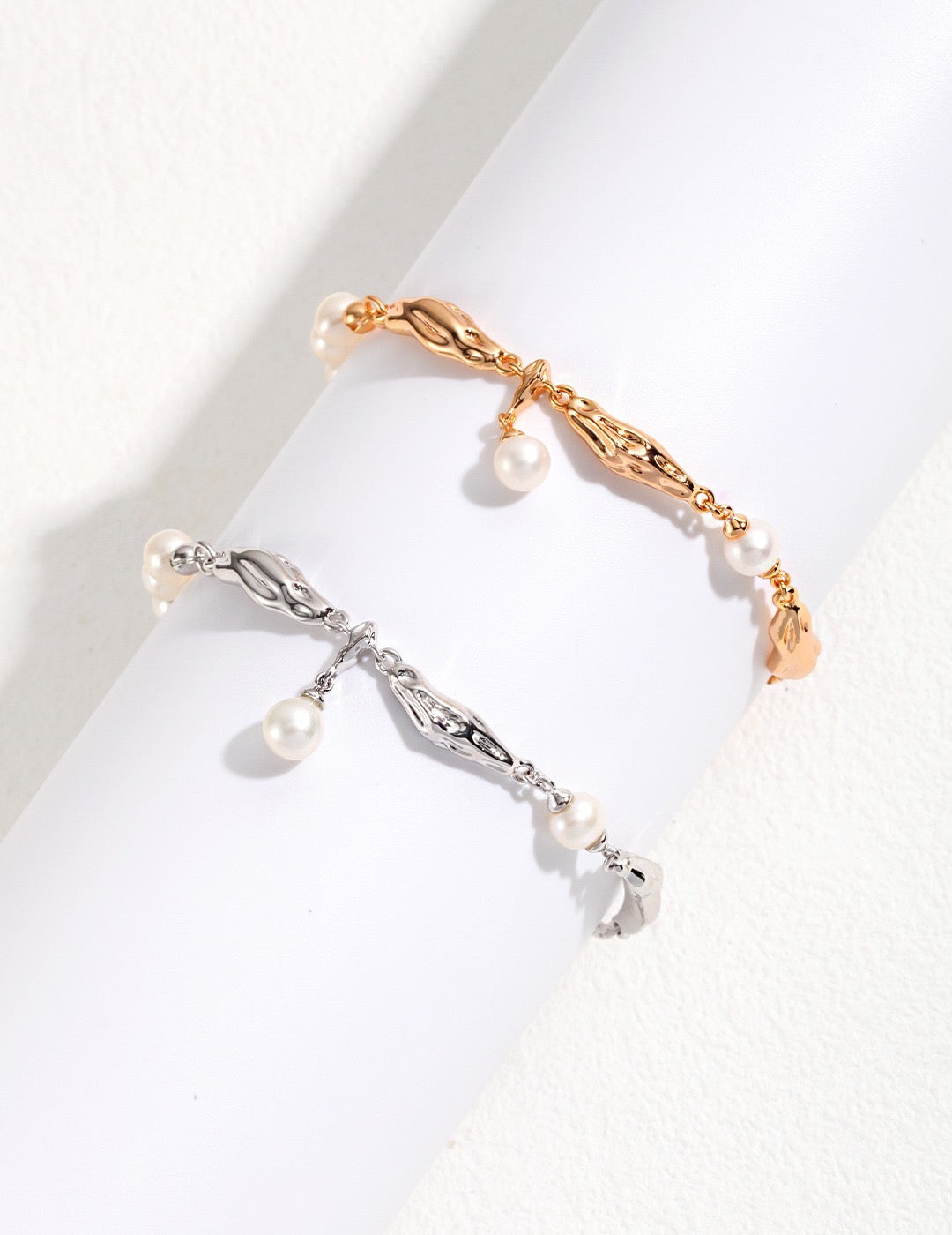 Scarf Design Sterling Silver Pearl Jewelry_Ros'Choice Jewelry
