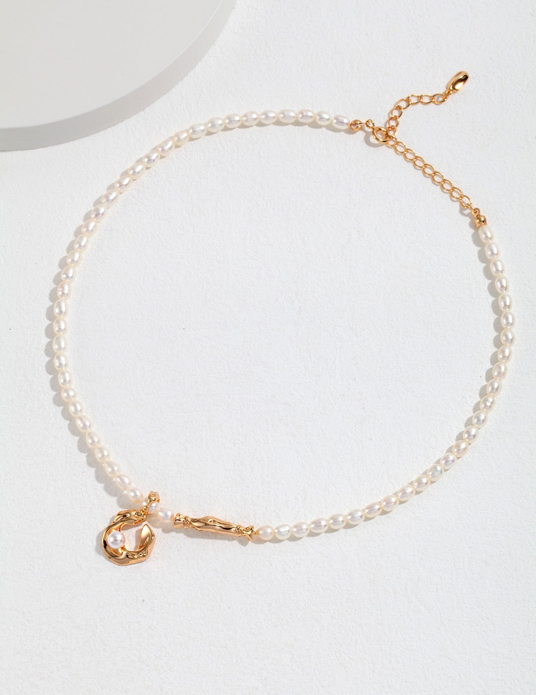 Scarf Design Sterling Silver Pearl Jewelry_Ros'Choice Jewelry