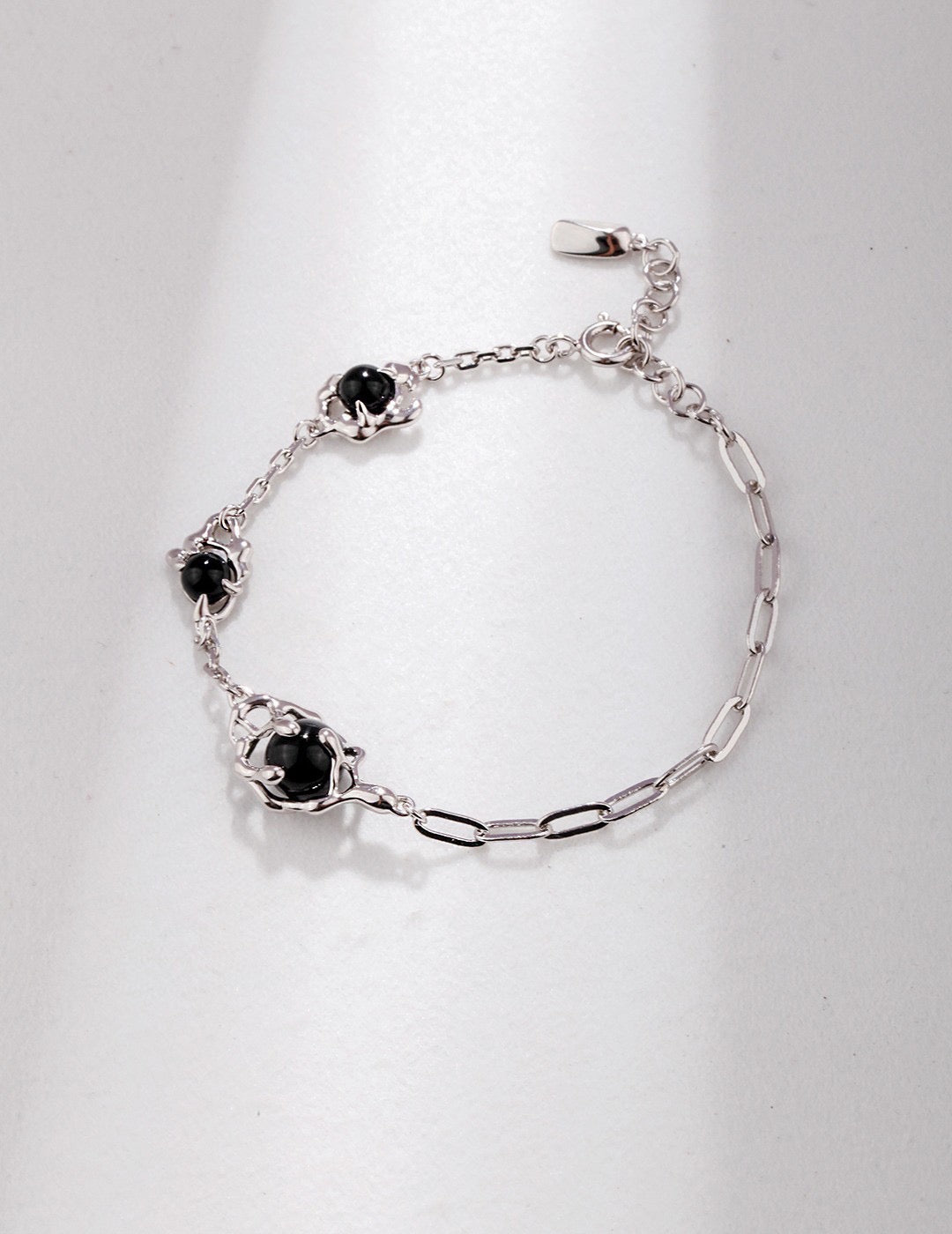 Black Onyx Series - Sterling Silver Bracelet_Ros'Choice Jewelry