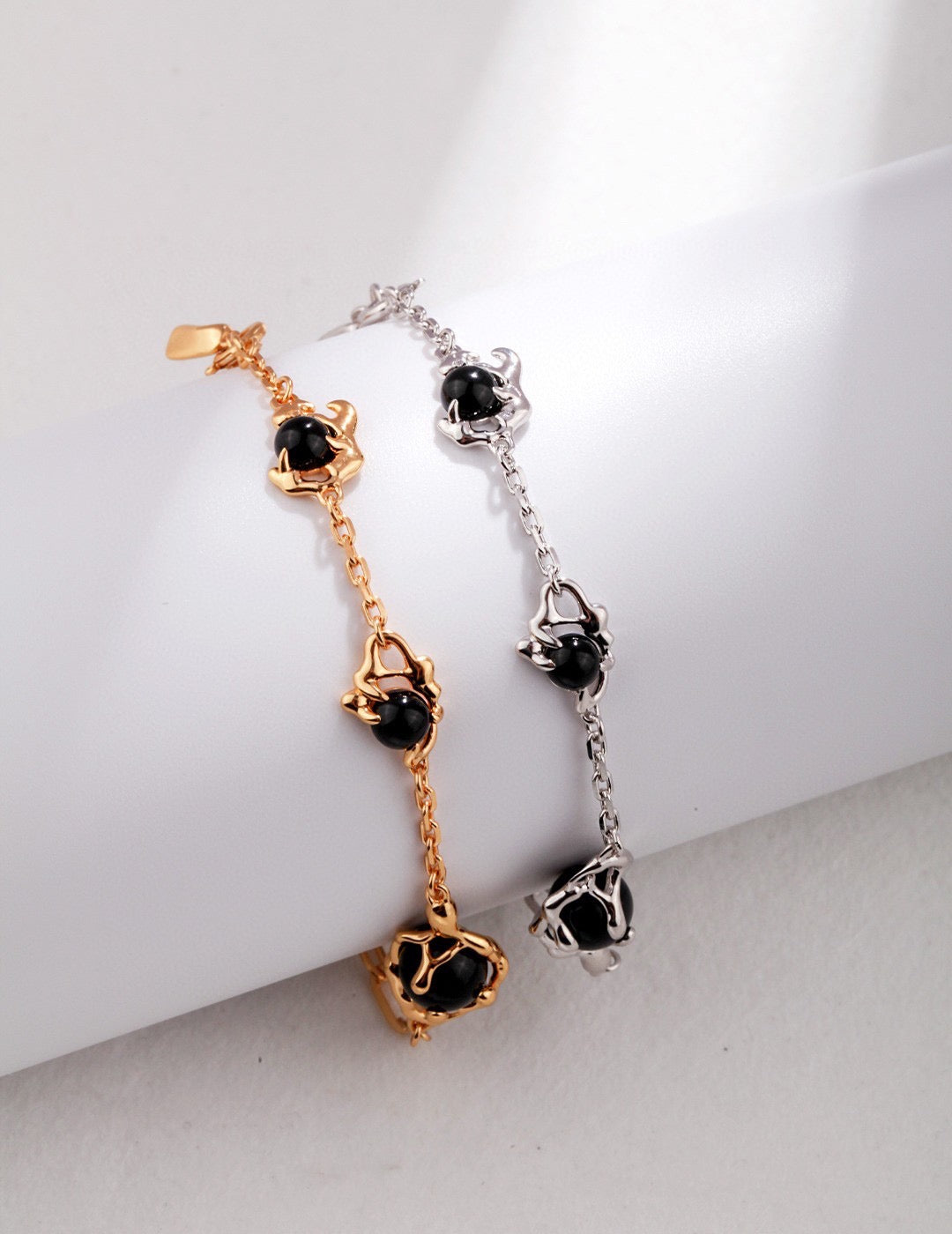 Black Onyx Series - Sterling Silver Bracelet_Ros'Choice Jewelry